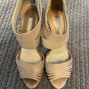 Michael Kors Nude Strappy Heels
